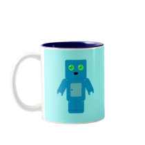 Blue Robot mugs