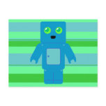 Blue Robot Postcard