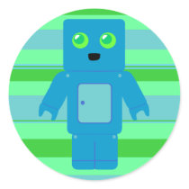 Blue Robot stickers by toxiferous Blue Robot stickers