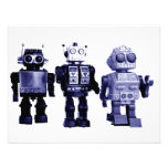 blue robots invitation