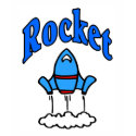Blue Rocket logo Shirt