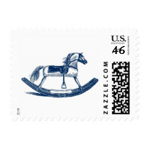 Blue Rocking Horse Stamps