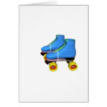 Blue Roller Skates Greeting Card
