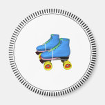 Blue Roller Skates Refrigerator Magnets