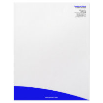 Blue Rolling Hill Letterhead