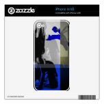 Blue Romance Decals For The iPhone 4