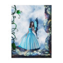 Blue Romantic Butterfly Fairy Postcard