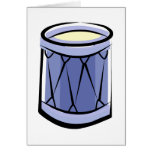 Blue Rope Tension Drum Abstract Vintage image Cards