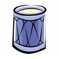Blue Rope Tension Drum Abstract Vintage image Photo Cutouts