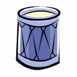 Blue Rope Tension Drum Abstract Vintage image Photo Cutouts