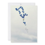 Blue rosary in the sky personalized invite