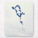 Blue rosary in the sky mouse pad