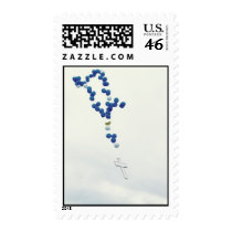 Blue rosary in the sky stamp