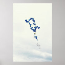 Blue rosary in the sky poster