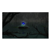 Blue Rose Bookmarks Business Card