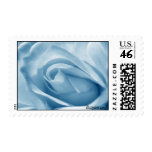 Blue Rose Bud Wedding Postage