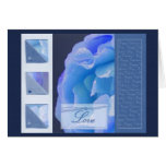 Blue Rose - card design cards