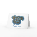 Blue Rose Flower, Wedding Thank you cards