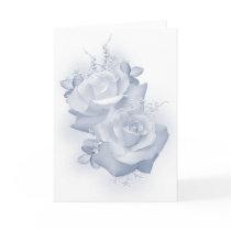 Blue Rose Greeting Card