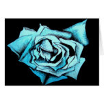 Blue Rose Greeting Card
