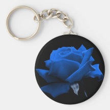 Blue Rose Key Chain