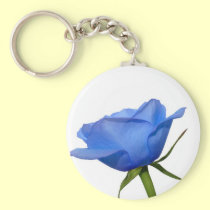 Blue rose keychains
