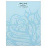 Blue Rose Custom Letterhead