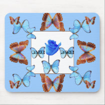 BLUE ROSE! mousepads