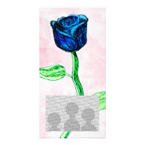 Blue Rose. Photo Card