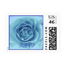 Blue Rose RSVP Stamp