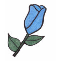 Blue Rose T-Shirt by Starartist17 Blue Rose T-Shirt