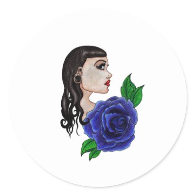 blue rose tattoo. lue rose tattoo sticker by