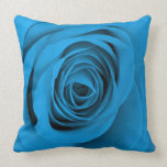 Blue Rose Throw Pillow by Meghan Oona pillows