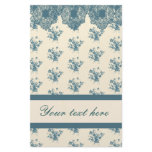 Blue Rose Toile &amp; Lace Stationery Paper