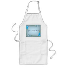 Blue Roses Apron