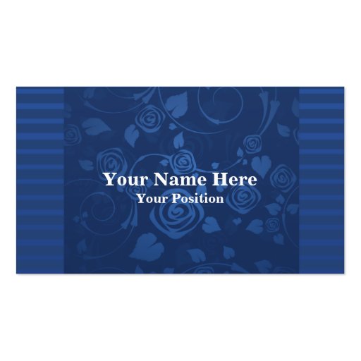 Blue Roses Business Card (front side)