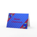 Blue Roses Christmas Card by elenaind Blue Roses Christmas Card
