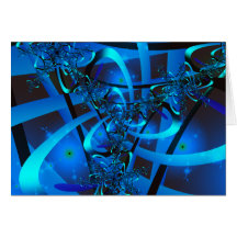 Blue Roses Greeting Card