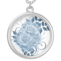 Blue Roses Necklace necklaces