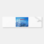 Blue Route 66 Bumper Stickers