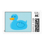 Blue Rubber Ducky Postage Stamps