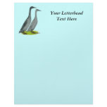 Blue Runner Ducks Customized Letterhead