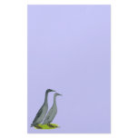 Blue Runner Ducks Personalized Stationery