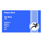 Blue Running Business Card Templates