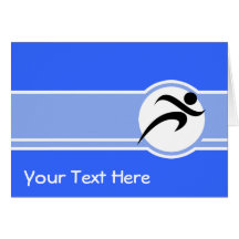 Blue Running Card