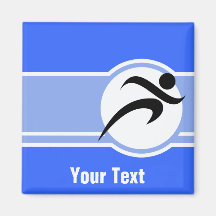 Blue Running Magnet
