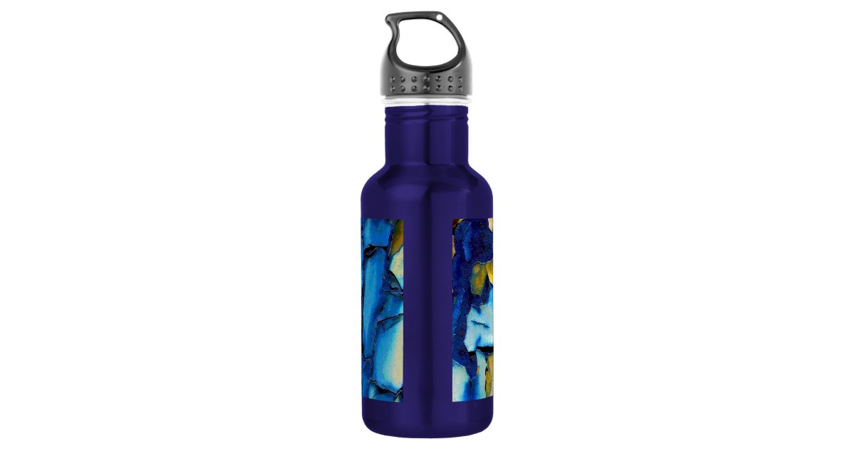 Blue Rust, And Gold Chipping Paint Stainless Steel Water Bottle Zazzle