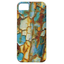 Blue Rusty Chipping Paint iPhone 5 case