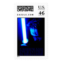 blue saber 4b postage stamp