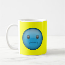 Blue Sad Coffee Mugs